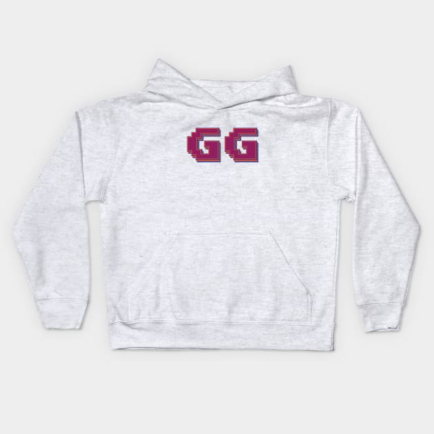 GG | Good Game | Pixel Art Kids Hoodie by Leo Stride